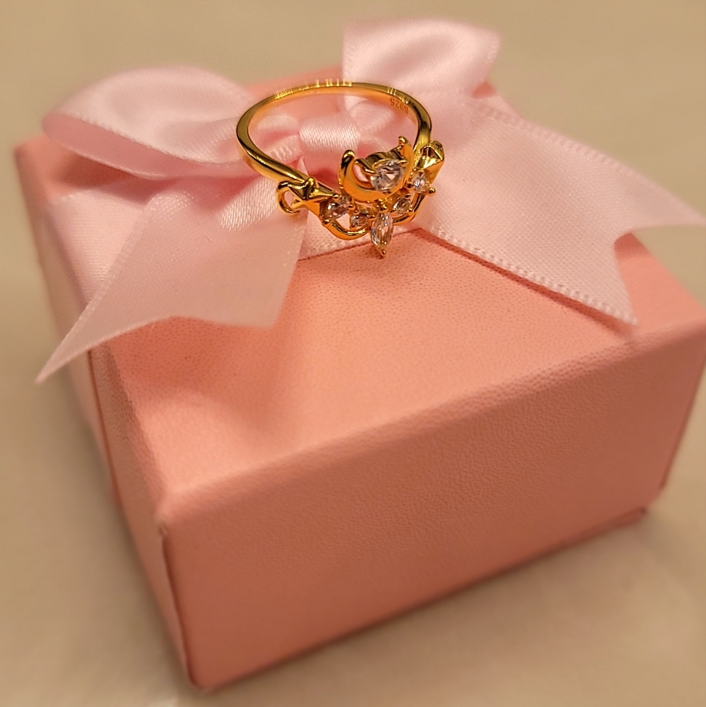 Bisoulovely Luna Transformation Ring Rose/Gold 7.5
